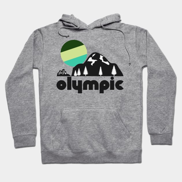 Retro Olympic ))(( Tourist Souvenir National Park Design Hoodie by darklordpug